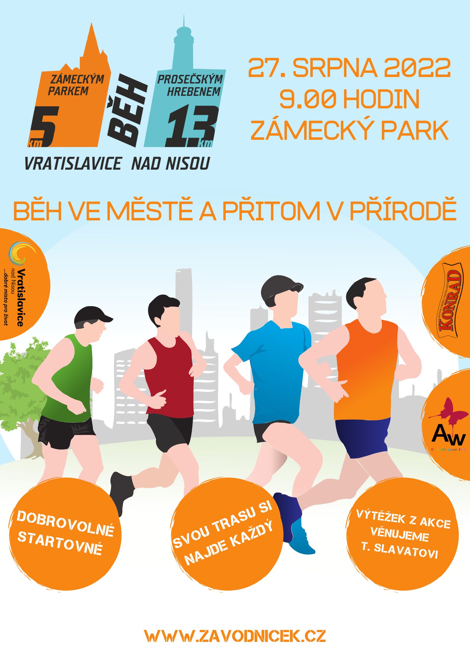 Běh Zámeckým parkem - plakát